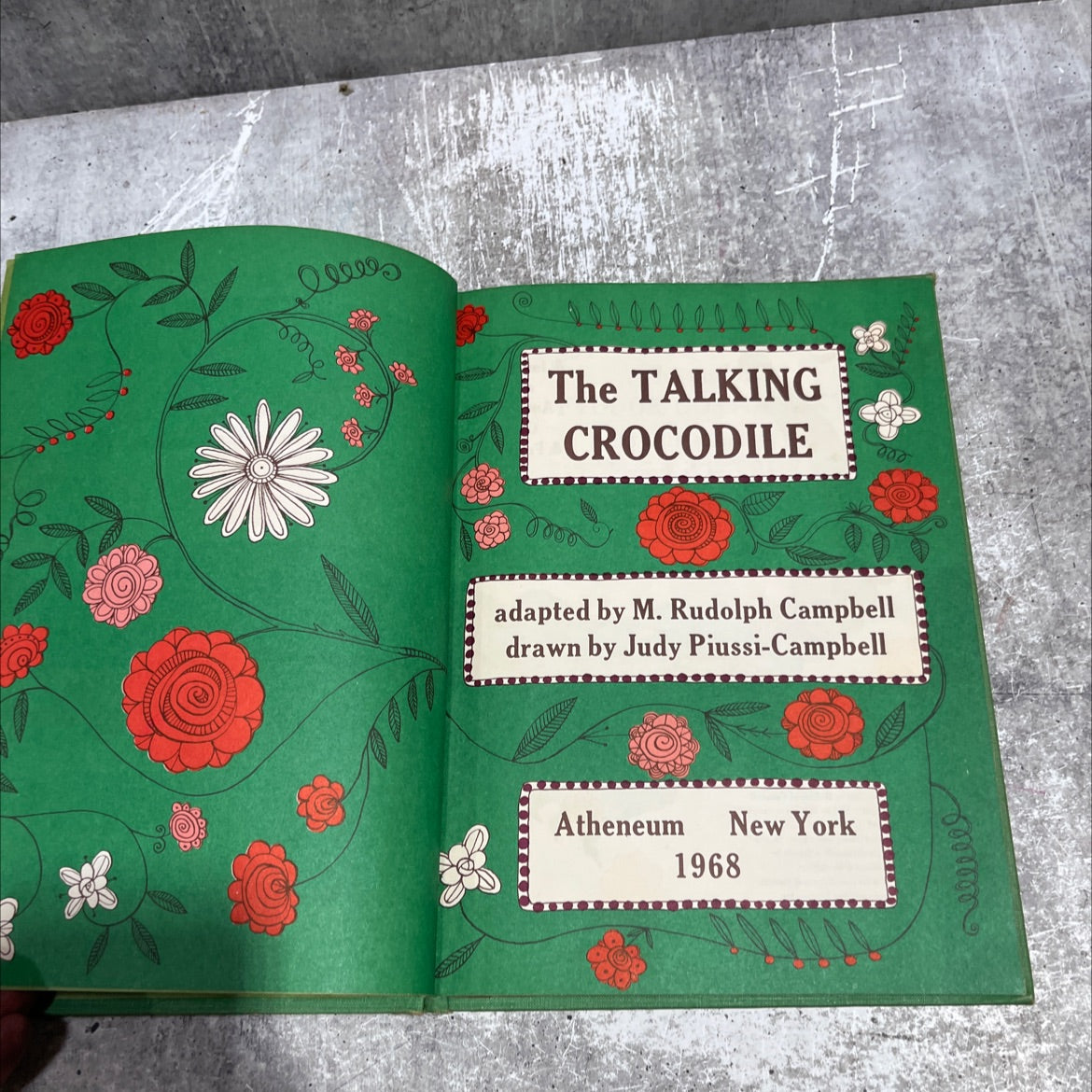 the talking crocodile book, by M. Rudolph Campbell, 1968 Hardcover image 2
