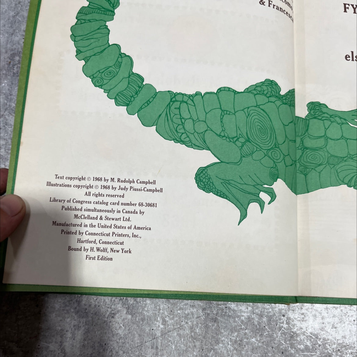 the talking crocodile book, by M. Rudolph Campbell, 1968 Hardcover image 3