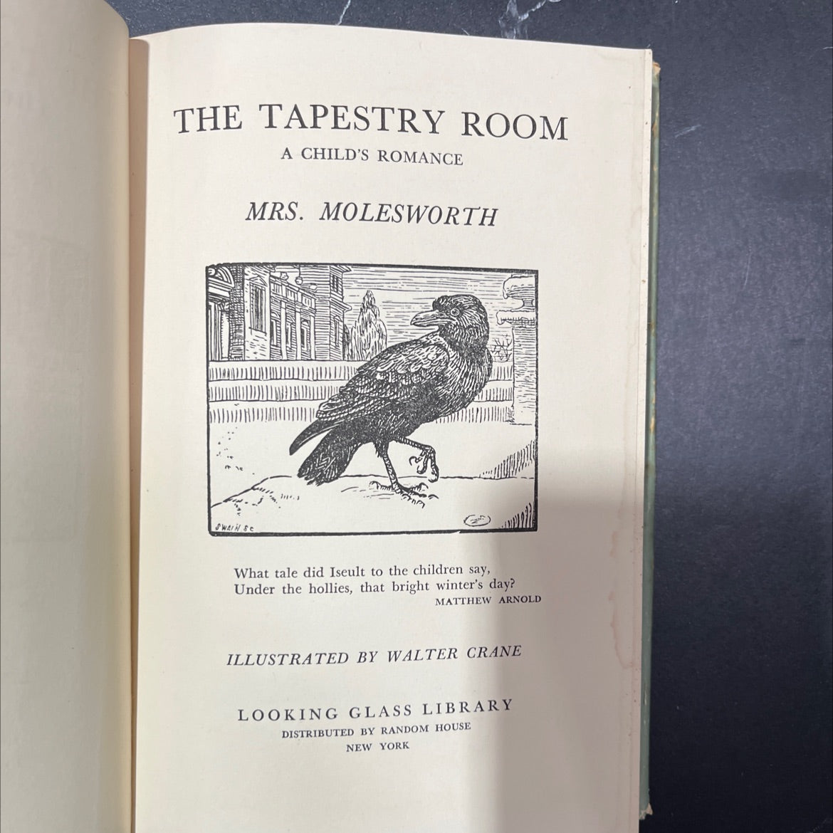 the tapestry room a child's romance book, by mrs. molesworth, 1879 Hardcover image 2