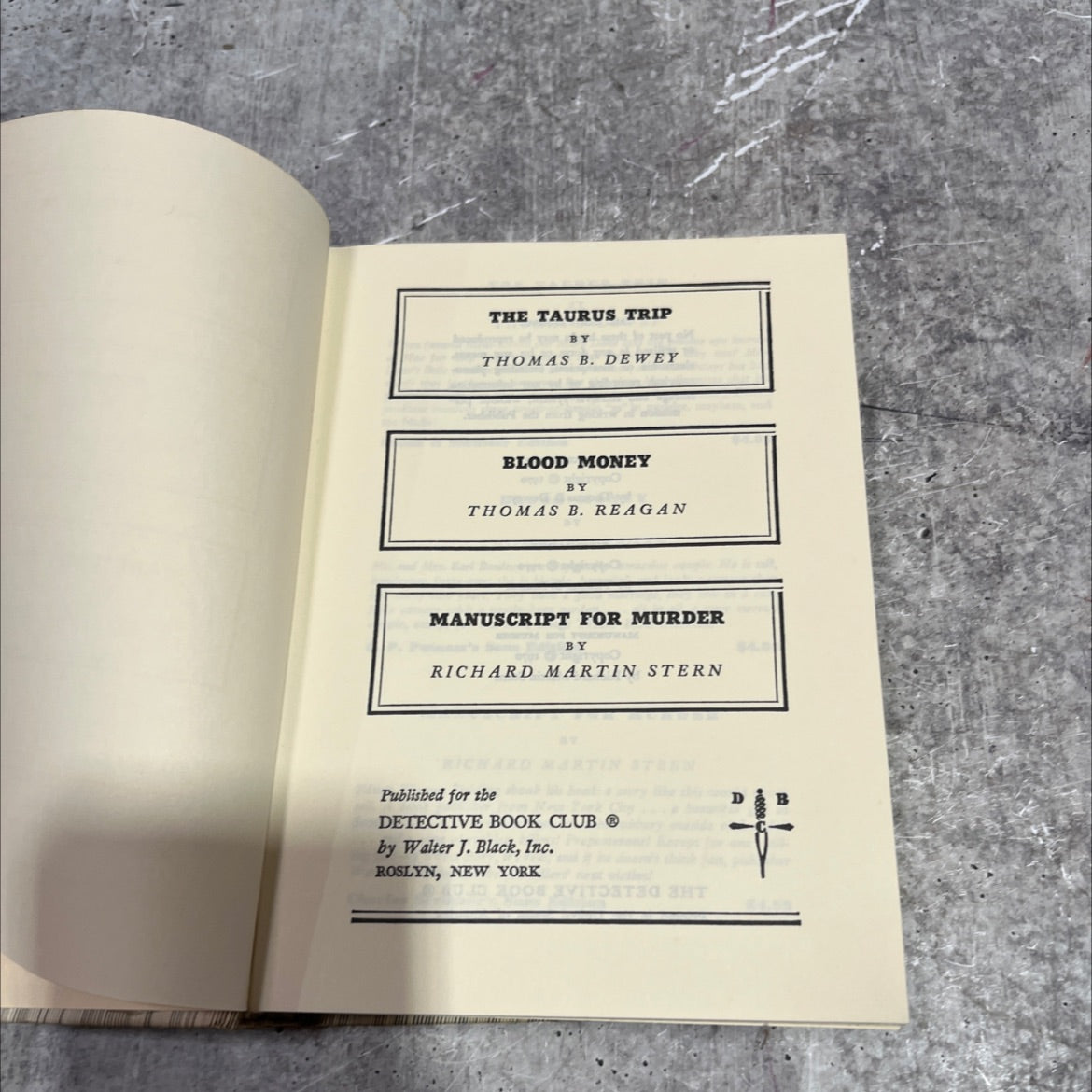 the taurus trip book, by thomas b. dewey, 1970 Hardcover image 2