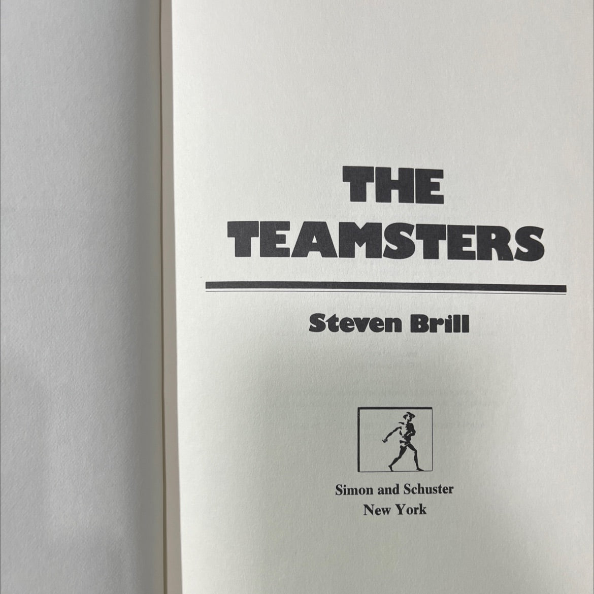 the teamsters book, by steven brill, 1978 Hardcover image 2