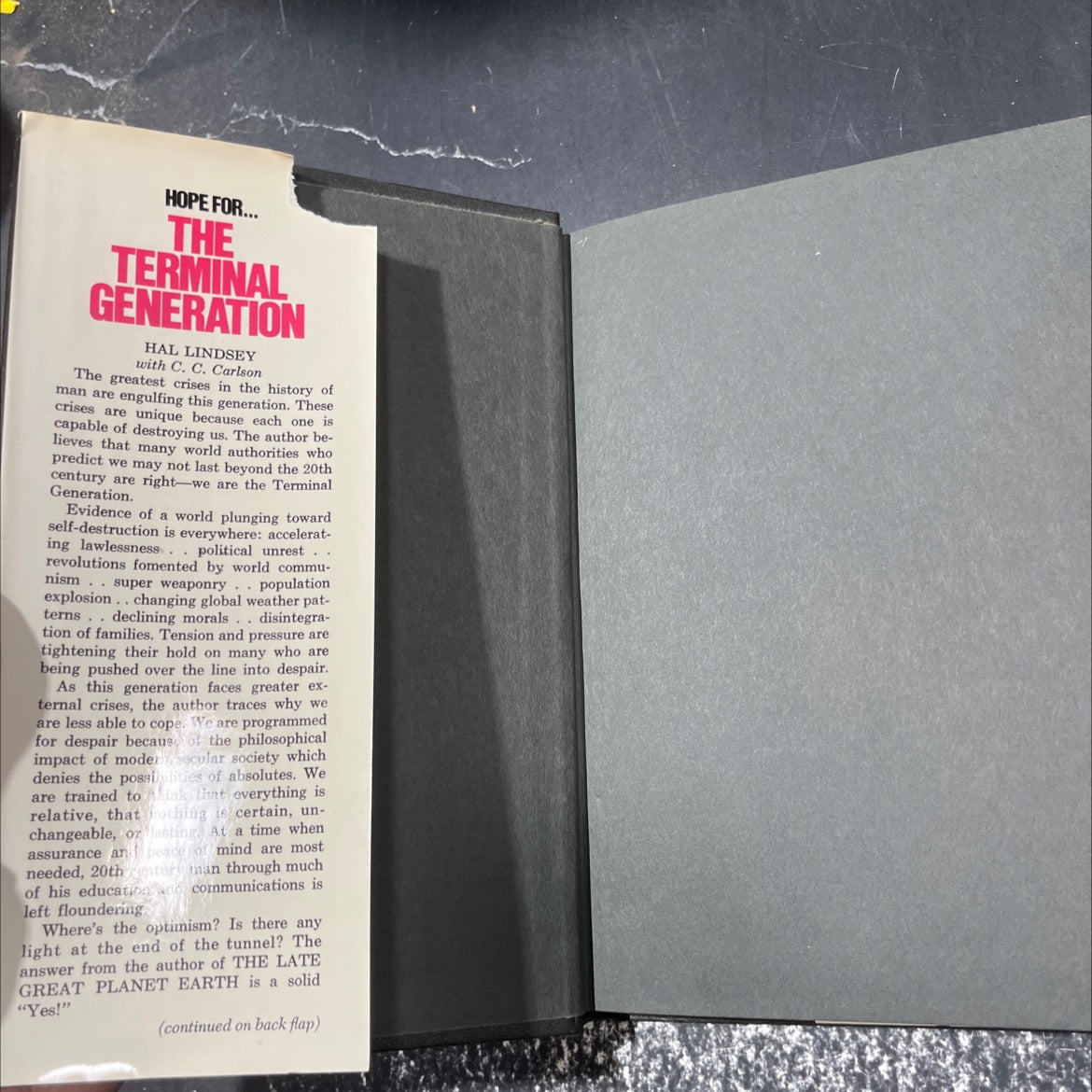 the terminal generation book, by Hal Lindsey, 1976 Hardcover image 4