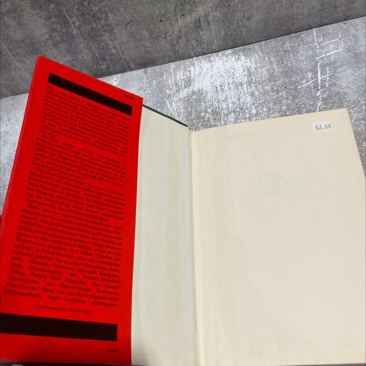 the terror network book, by Claire Sterling, 1981 Hardcover image 4