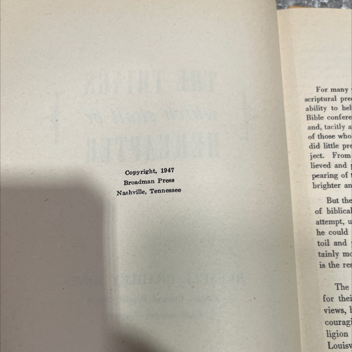 the things which shall be hereafter book, by russell bradley jones, 1947 Hardcover image 3