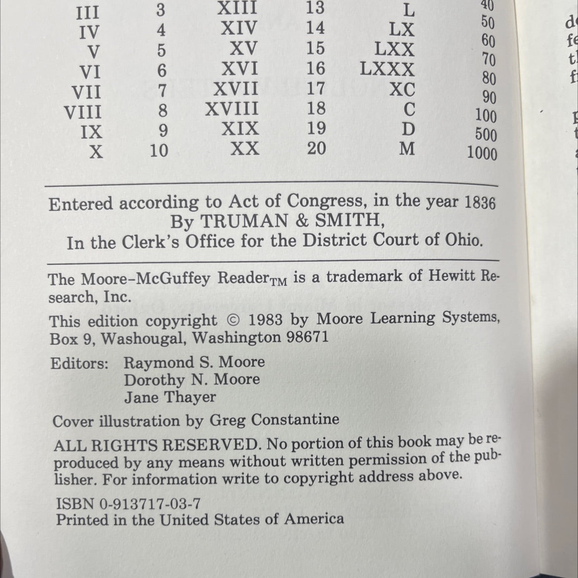 the third reader, with excerpts from the best american and english writers book, by william h. mcguffey, 1983 Hardcover image 3