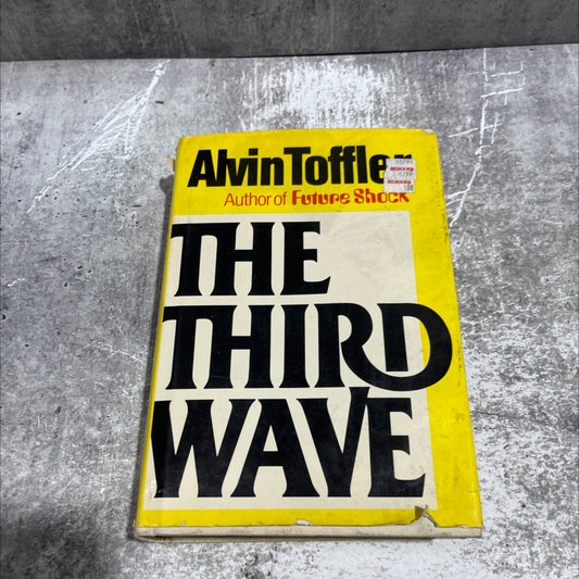 the third wave book, by alvin toffler, 1980 Hardcover image 1