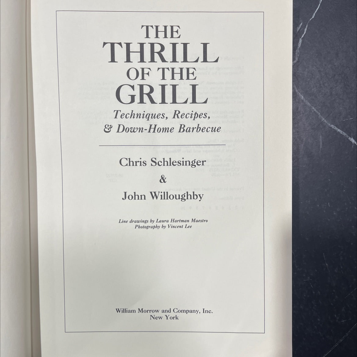 the thrill of the grill techniques, recipes, & down-home barbecue book, by Chris Schlesinger & John Willoughby, 1990 image 2