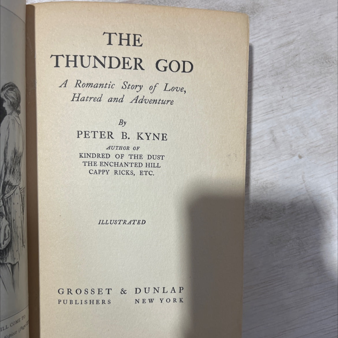 the thunder god book, by peter b. kyne, 1930 Hardcover, Antique image 2