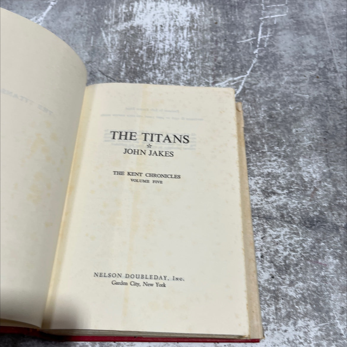 the titans book, by john jakes, 1976 Hardcover image 2
