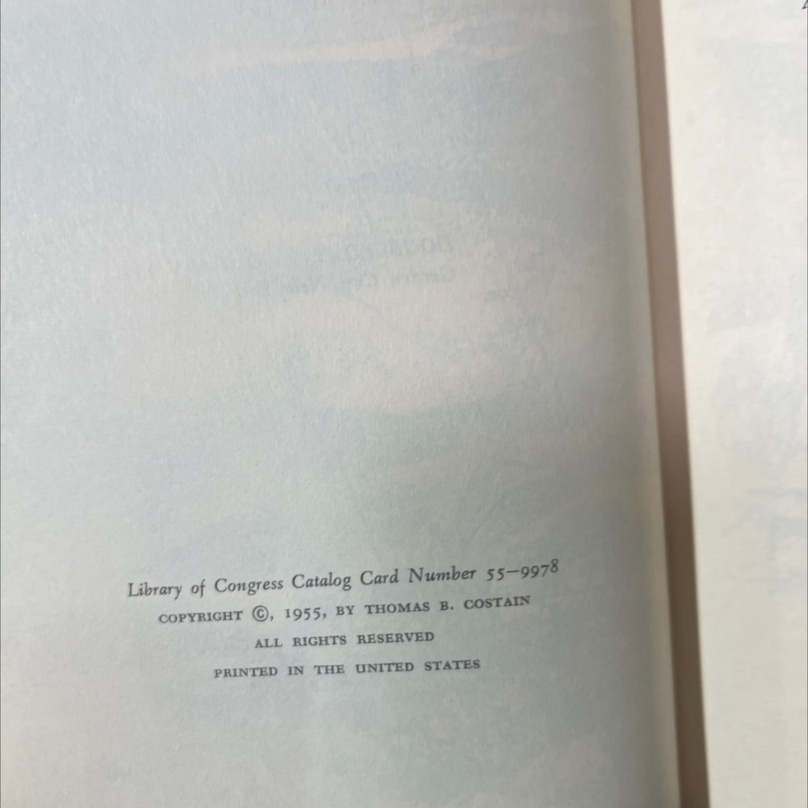 the tontine book, by thomas b. costain, 1955 Hardcover image 3