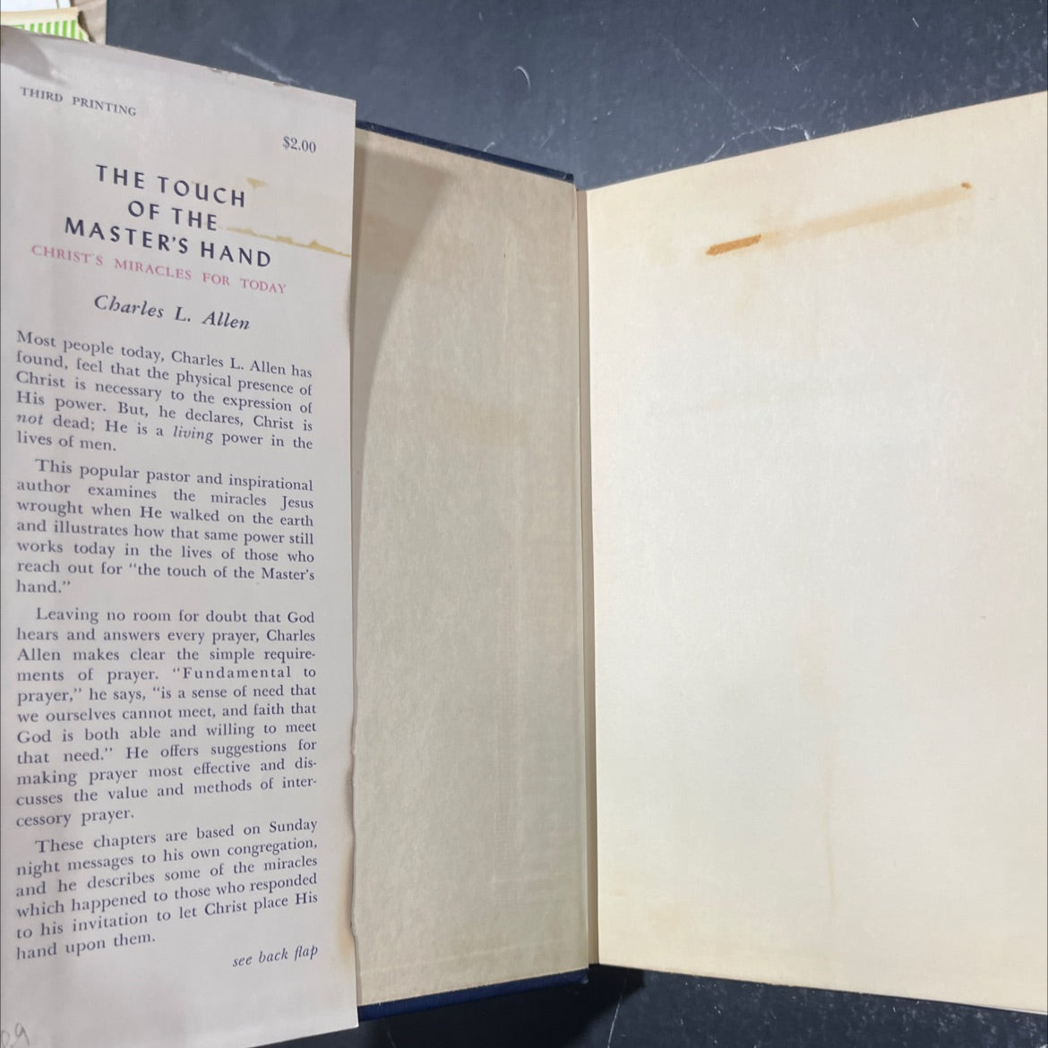 the touch of the master's hand book, by Charles L. Allen, 1956 Hardcover image 4
