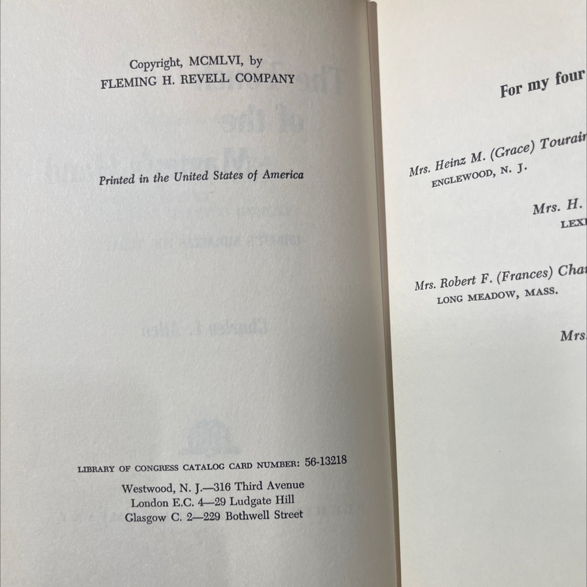 the touch of the master's hand book, by Charles L. Allen, 1956 Hardcover image 3