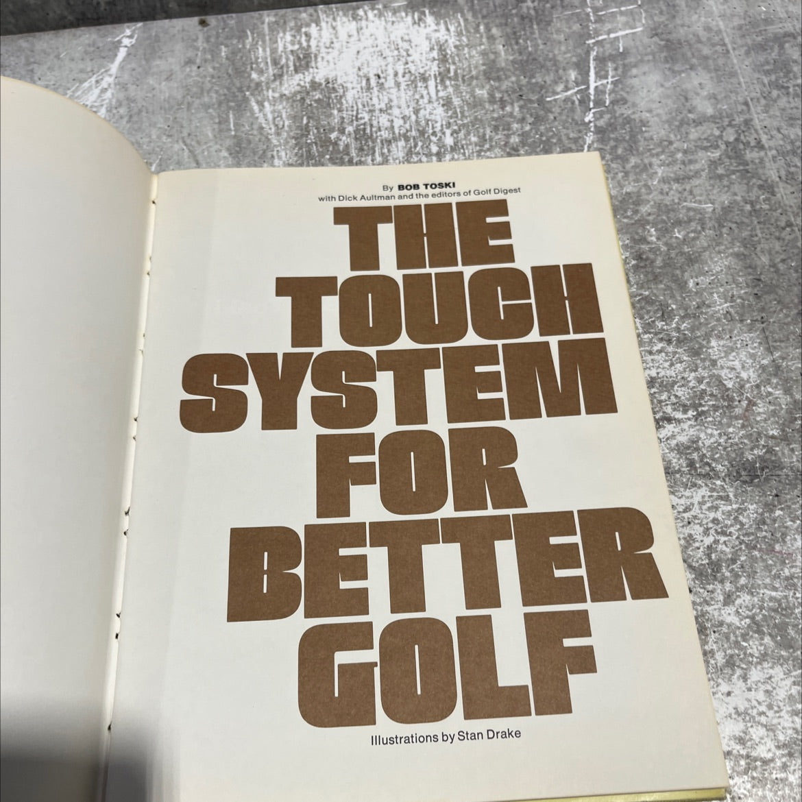 the touch system for better golf book, by bob toski with dick aultman, 1971 Hardcover image 2