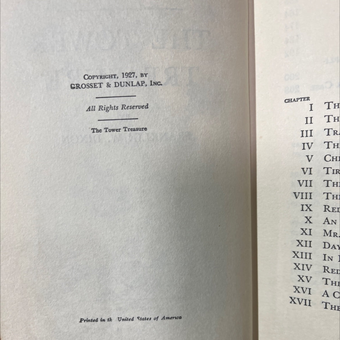 the tower treasure book, by franklin w. dixon, 1927 Hardcover image 3