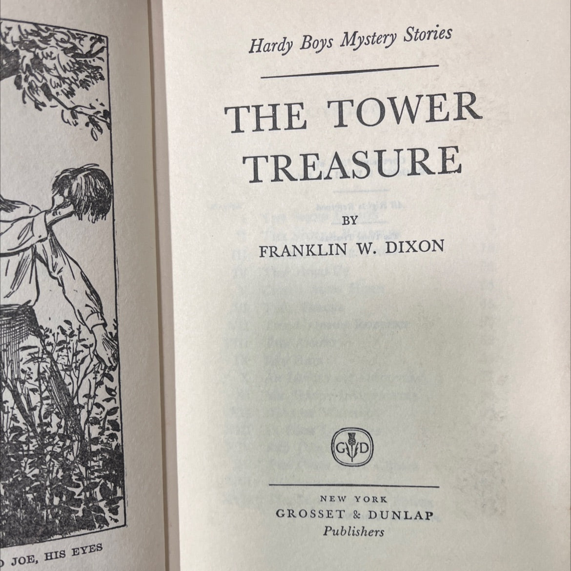 the tower treasure book, by franklin w. dixon, 1927 Hardcover image 2
