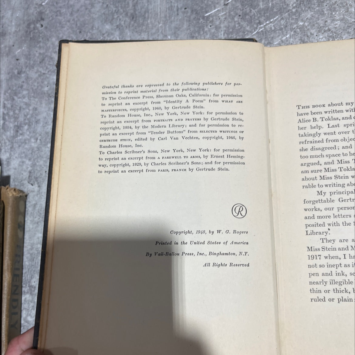 the trail of the lonesome pine book, by w g rogers, 1948 Hardcover image 3