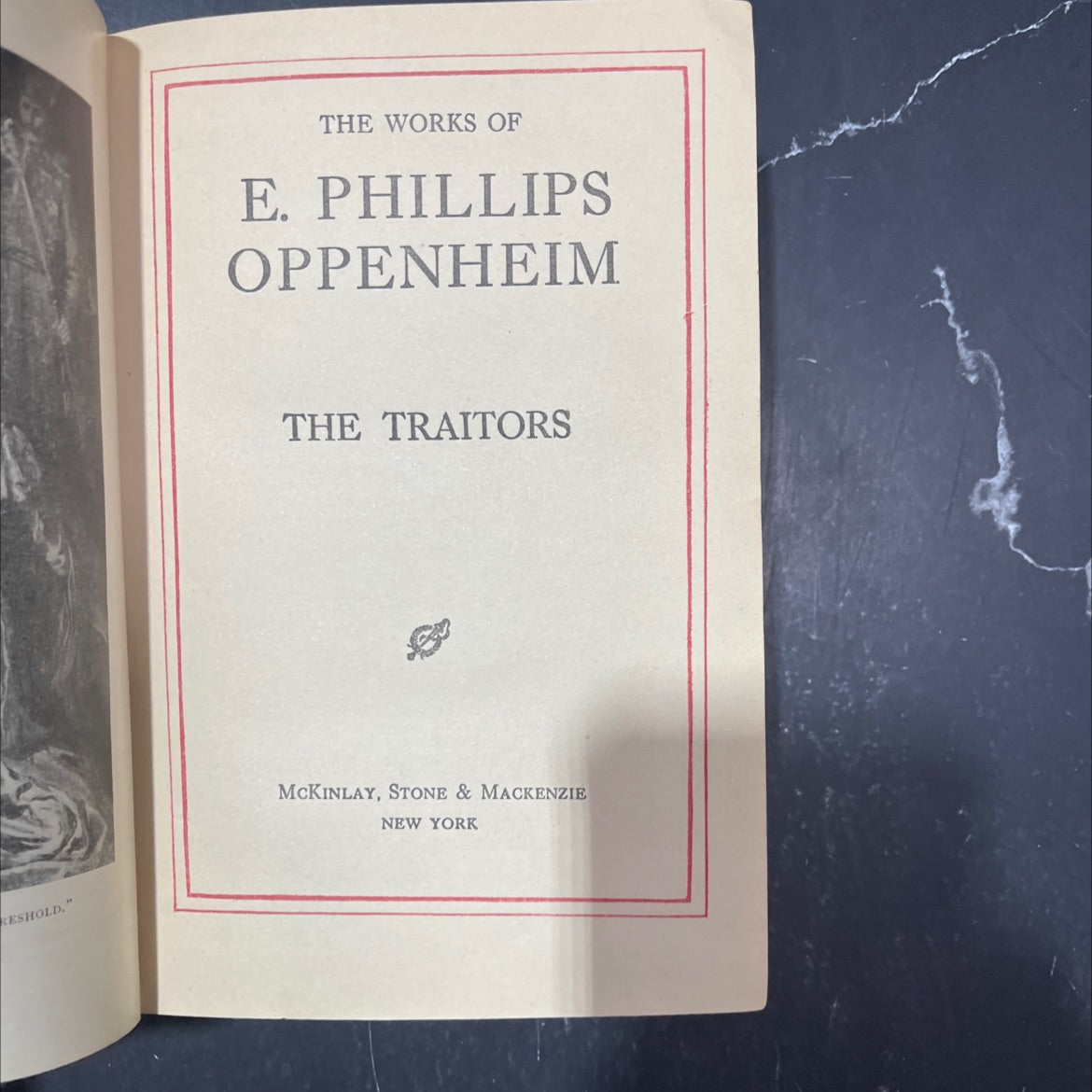 the traitors book, by e. phillips oppenheim, 1903 Hardcover image 2