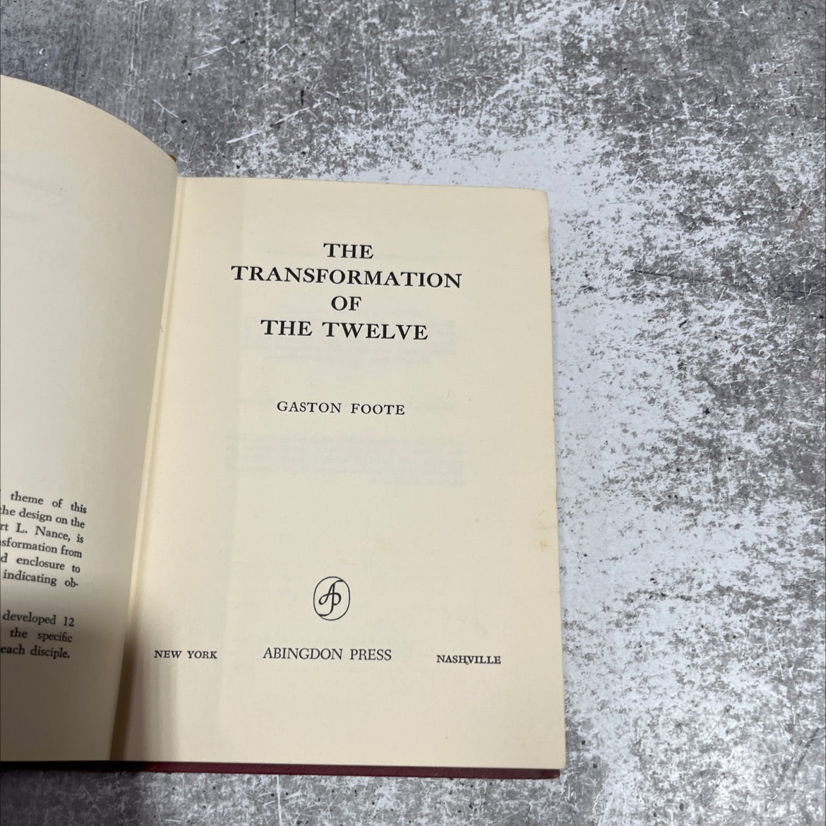 the transformation of the twelve book, by gaston foote, 1958 Hardcover image 2