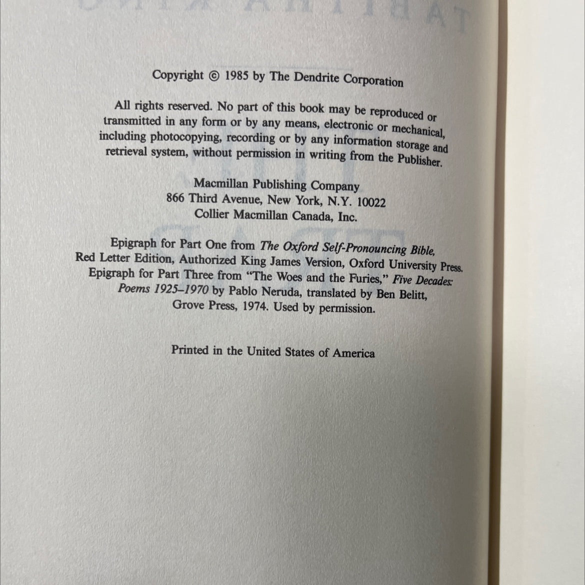 the trap book, by tabitha king, 1985 Hardcover image 3