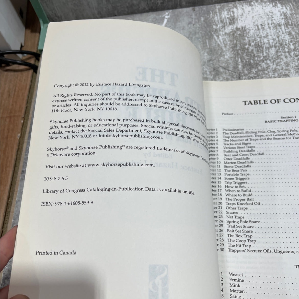 the trapper's bible the most complete guide to trapping and hunting tips ever book, by Eustace Hazard Livingston, 2012 image 3