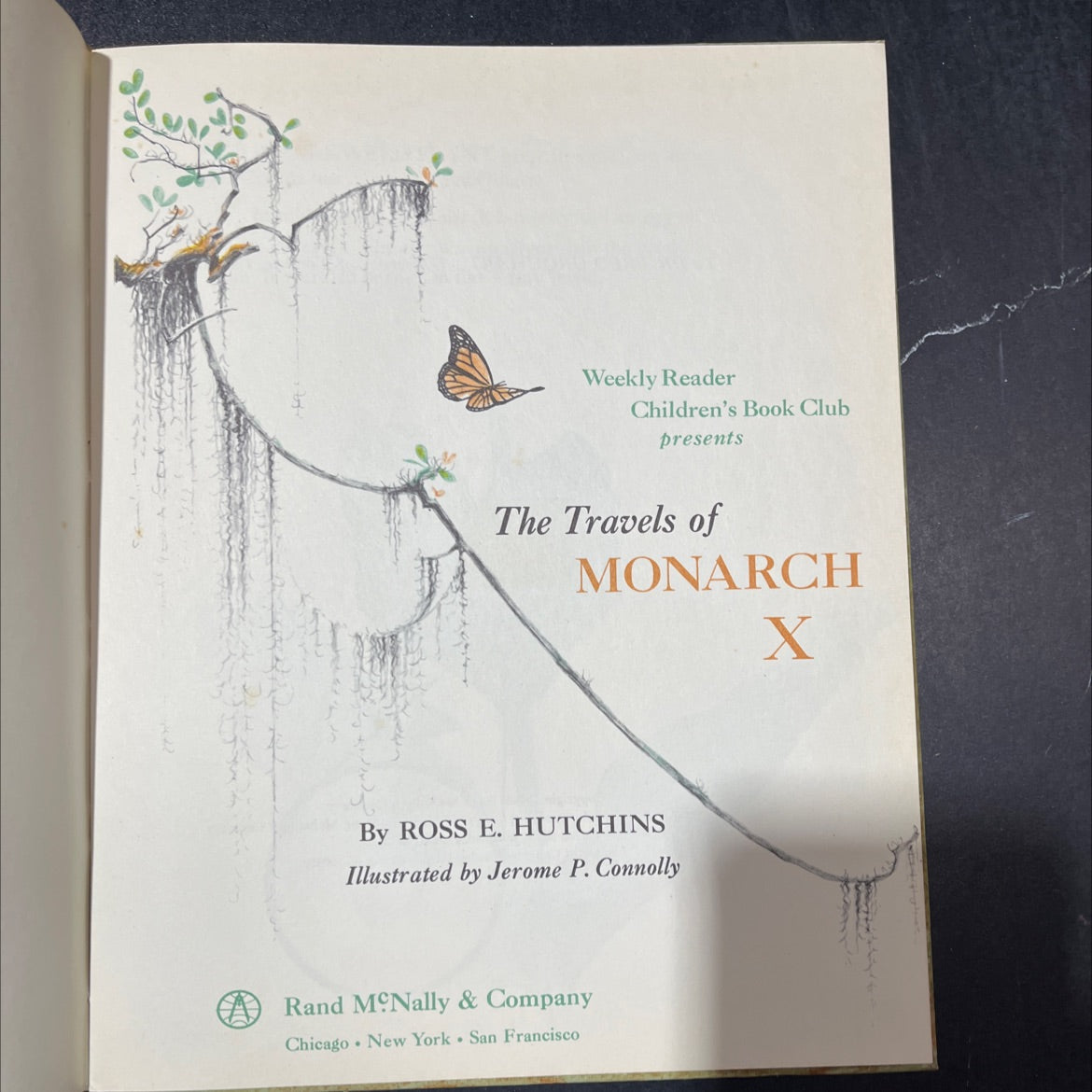 the travels of monarch x book, by ross e. hutchins, 1966 Hardcover image 2
