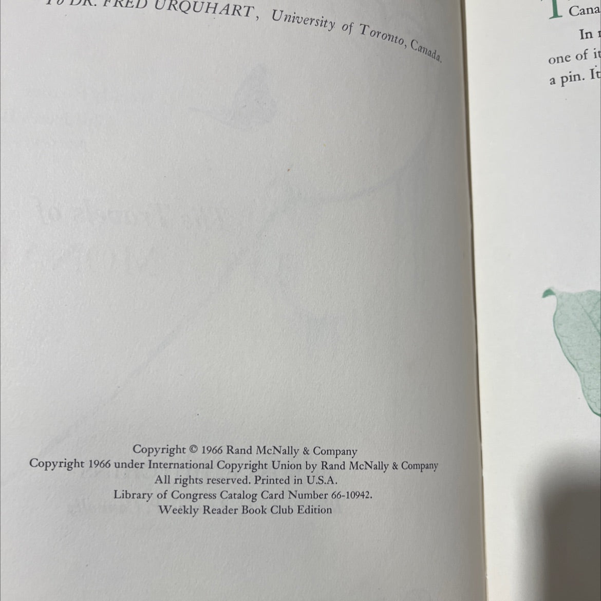 the travels of monarch x book, by ross e. hutchins, 1966 Hardcover image 3