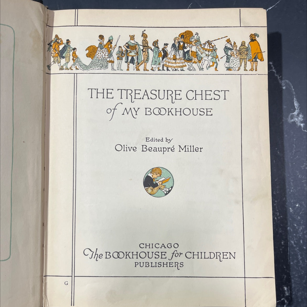 the treasure chest of my bookhouse book, by olive beaupré miller, 1920 Hardcover image 2
