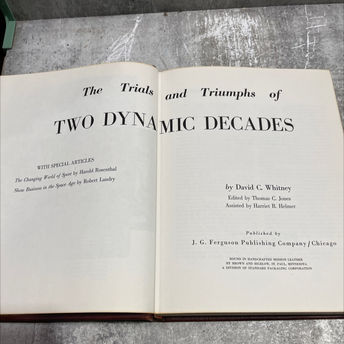 the trials and triumphs of two dynamic decades with special articles the changing world of sport and show business in image 2