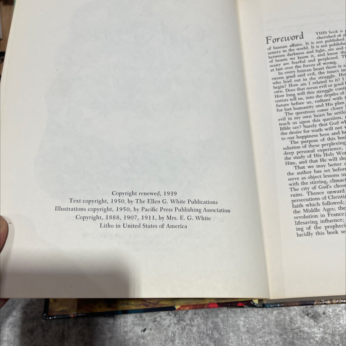 the triumph of god's love book, by ellen g. white, 1950 Hardcover image 3