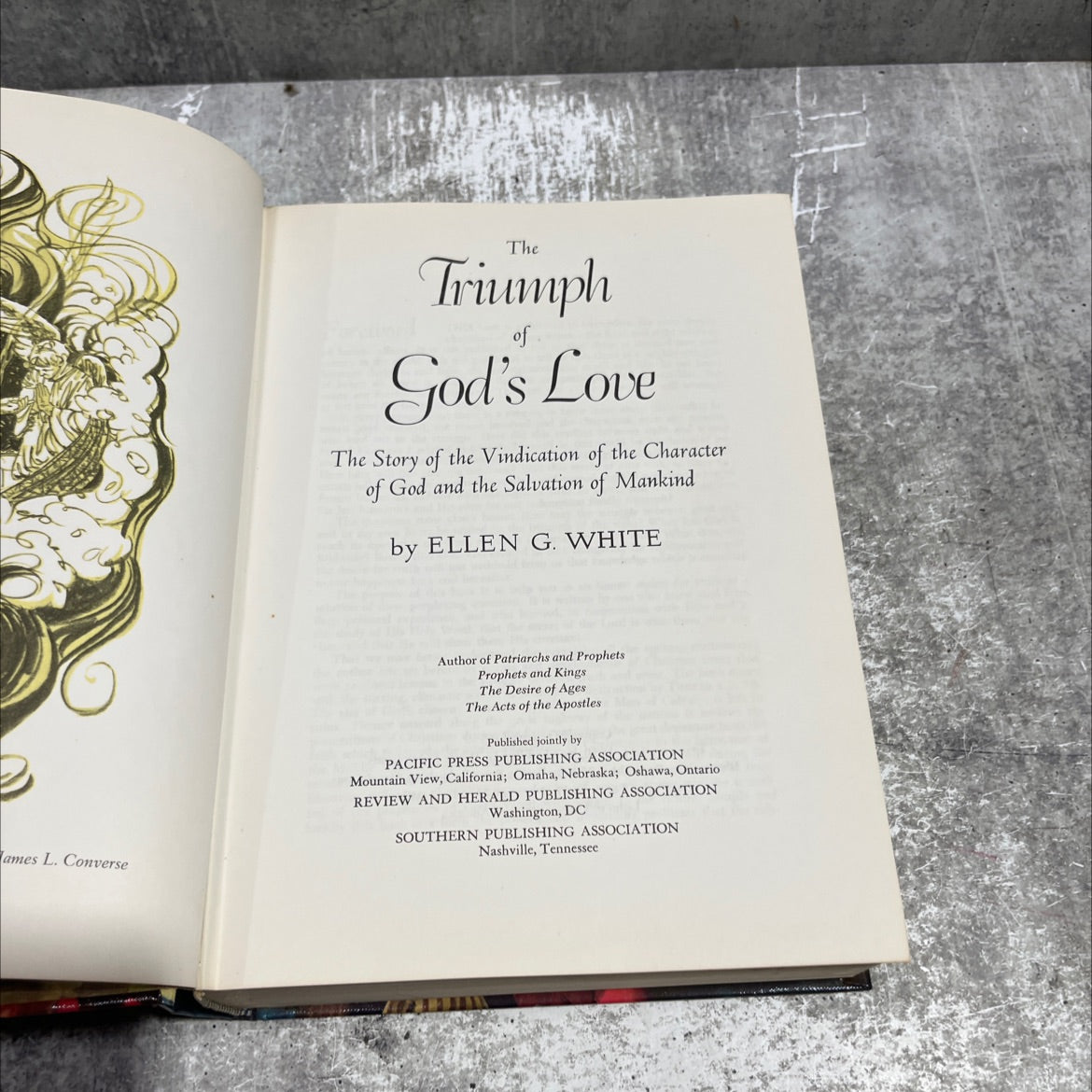 the triumph of god's love book, by ellen g. white, 1950 Hardcover image 2