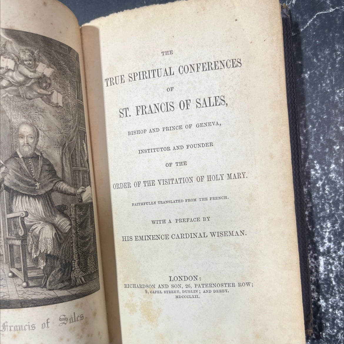 the true spiritual conferences of st. francis of sales book, by Francis of Sales, 1862 Hardcover image 2