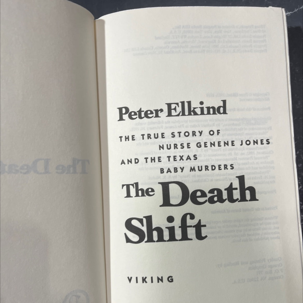 the true story of nurse genene jones and the texas baby murders book, by Peter Elkind, 1989 Hardcover image 2