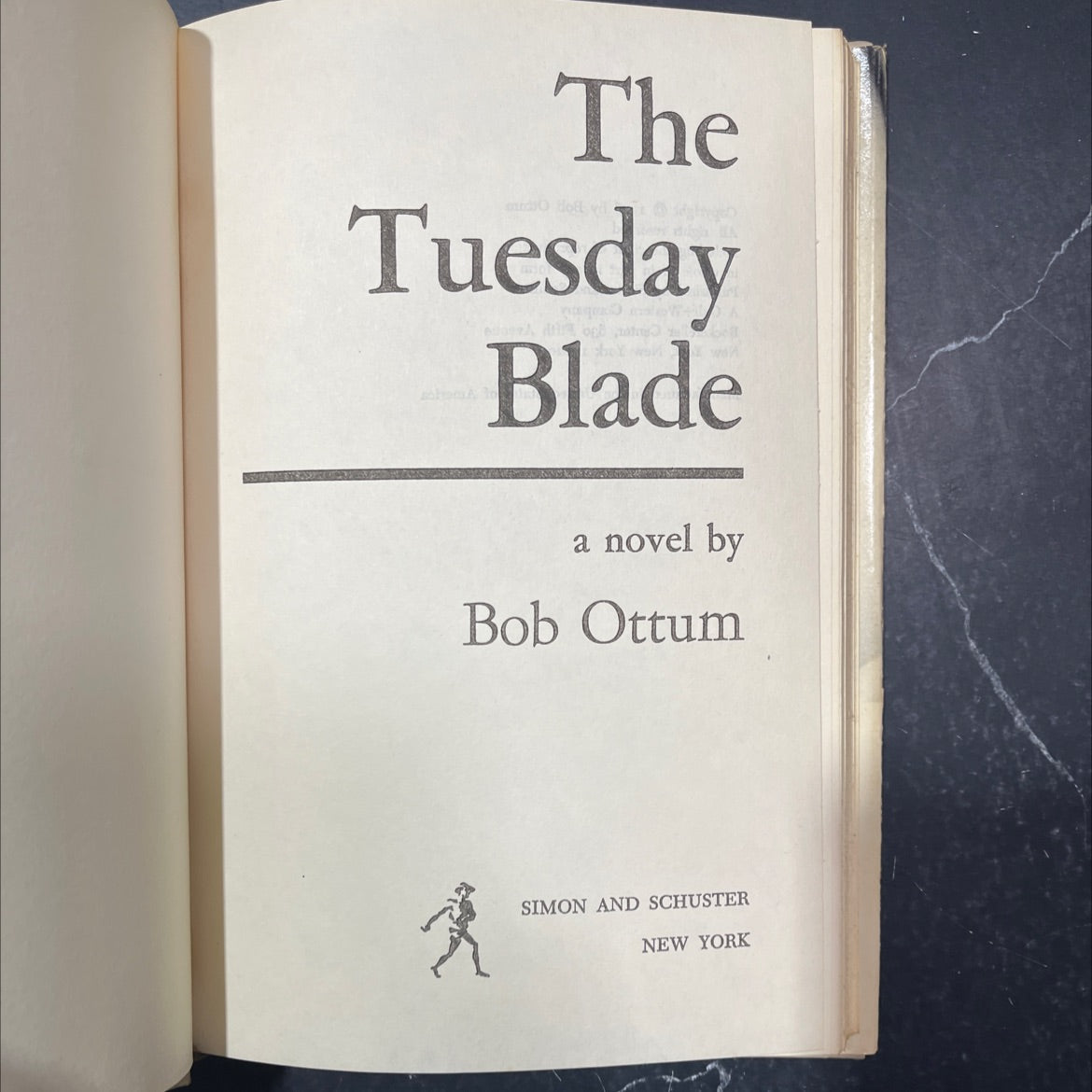 the tuesday shoA lo blade book, by Bob Ottum, 1976 Hardcover image 2
