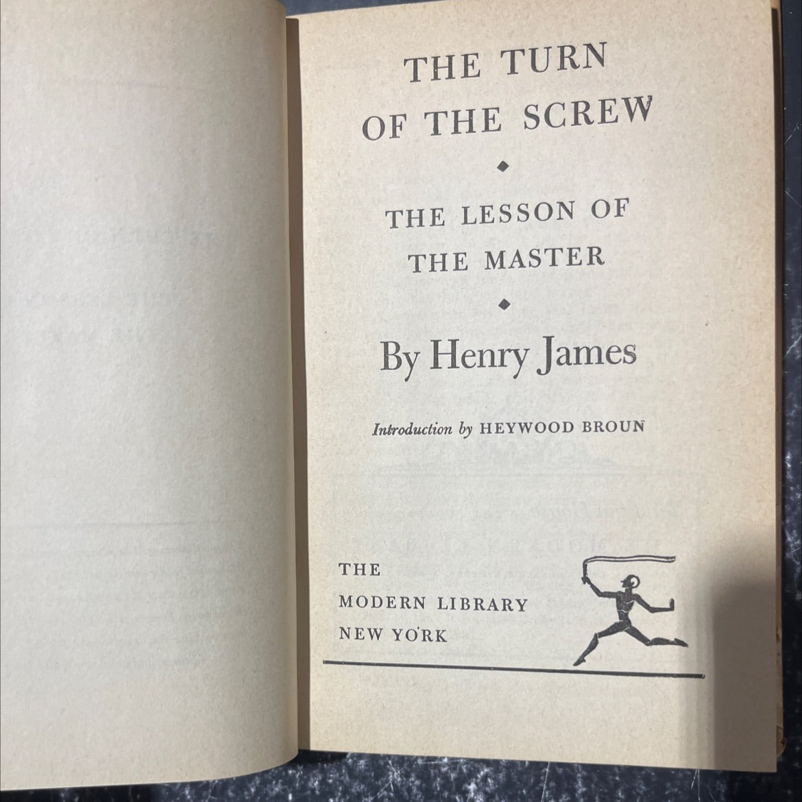 the turn of the screw the lesson of the master book, by henry james, 1930 Hardcover image 2