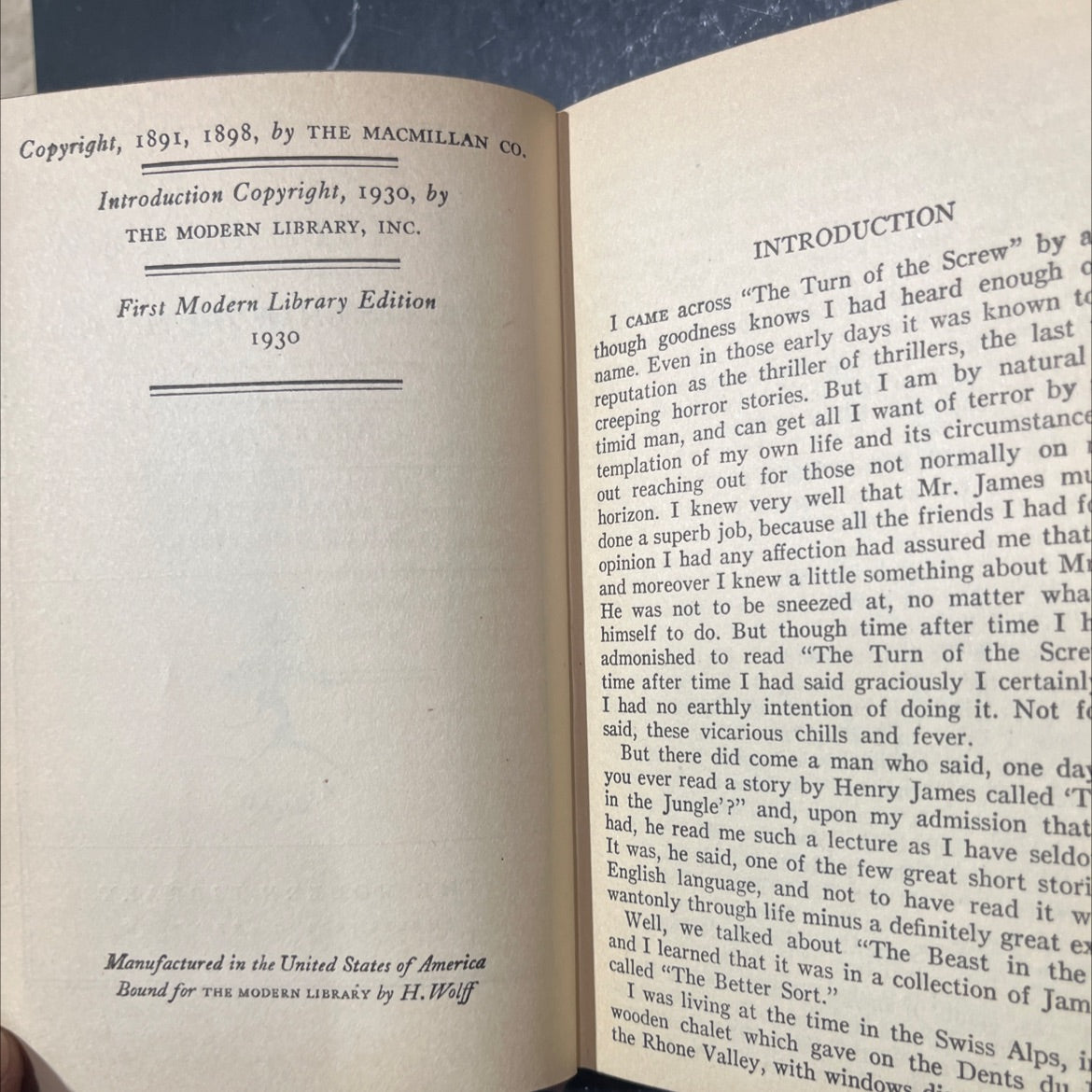 the turn of the screw the lesson of the master book, by henry james, 1930 Hardcover image 3