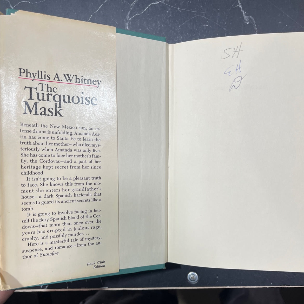 the turquoise mask book, by Phyllis A. Whitney, 1974 Hardcover image 4