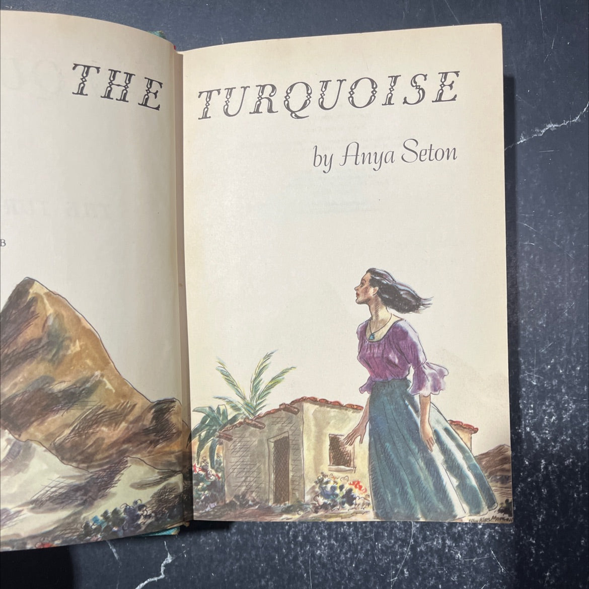 the turquoise book, by Anya Seton, 1946 Hardcover image 2