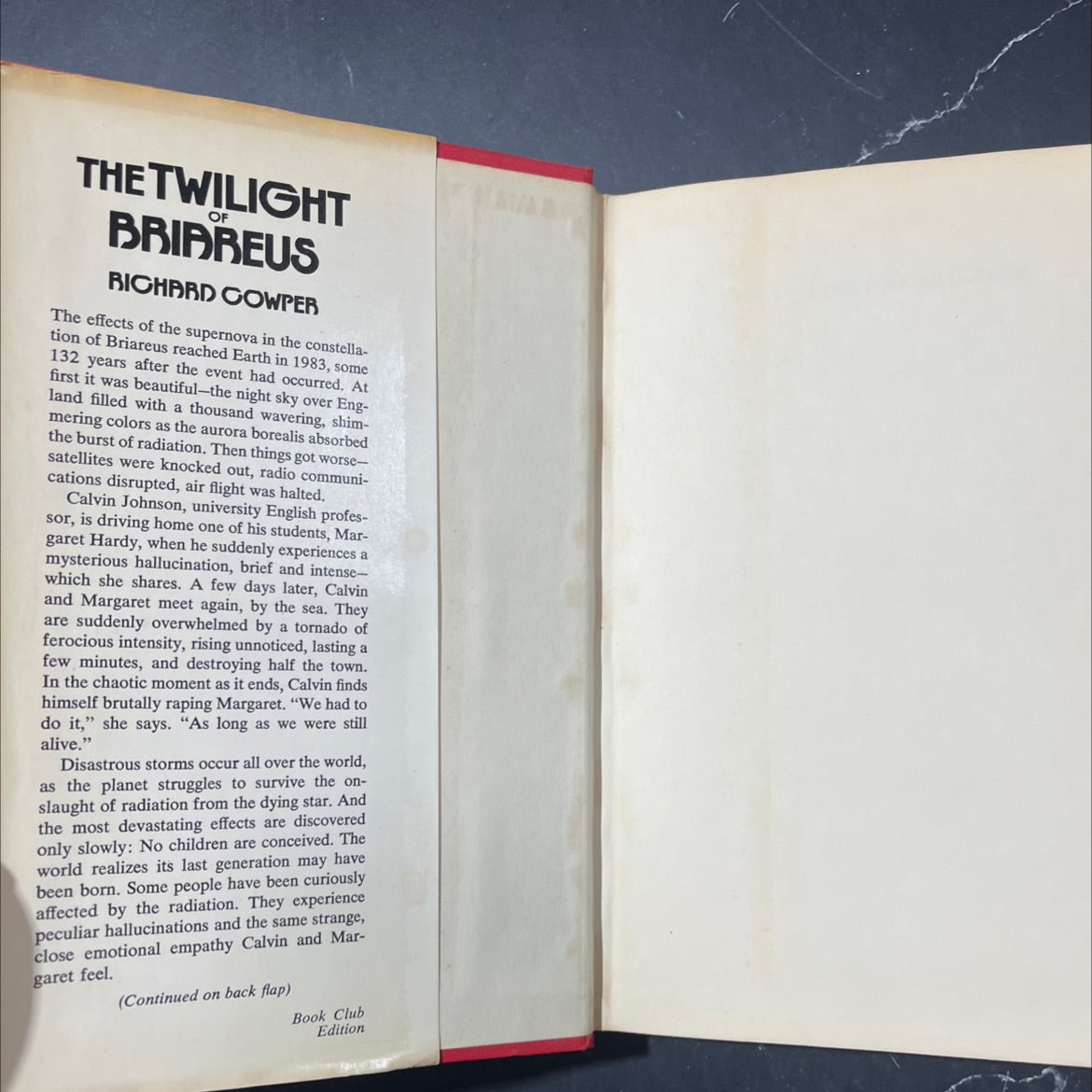 the twilight briareus book, by richard cowper, 1974 Hardcover image 4