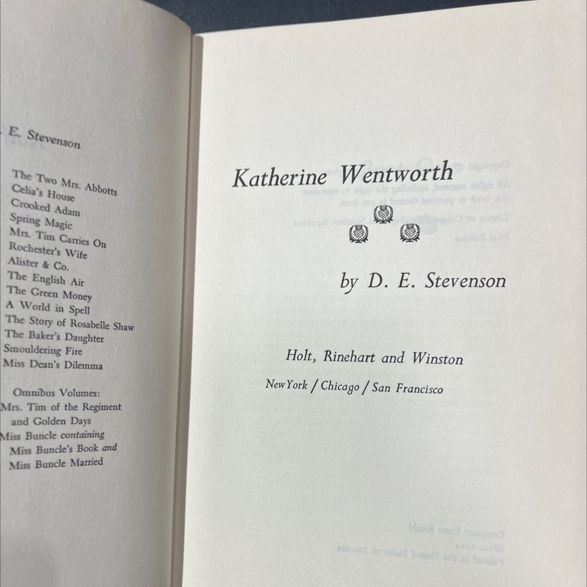 the two mrs. abbotts book, by E. Stevenson, 1964 Hardcover image 2