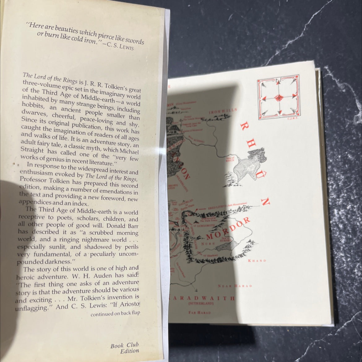 the two towers book, by j. r. r. tolkien, 1982 Hardcover image 4