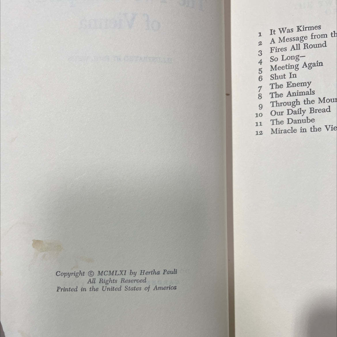 the two trumpeters of vienna book, by Hertha Pauli, 1961 Hardcover image 3