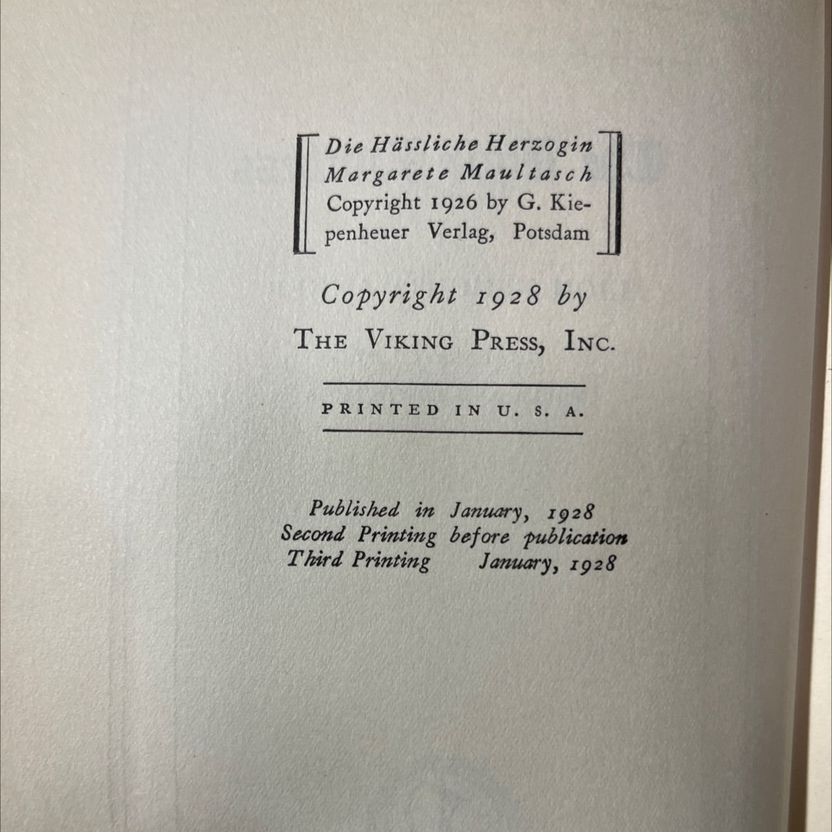 the ugly duchess book, by lion feuchtwanger, 1928 Hardcover image 3