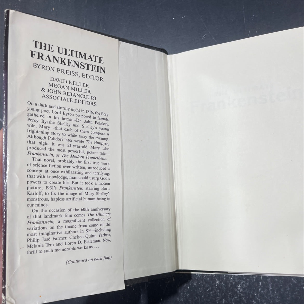 the ultimate frankenstein book, by various, 1991 Hardcover image 4