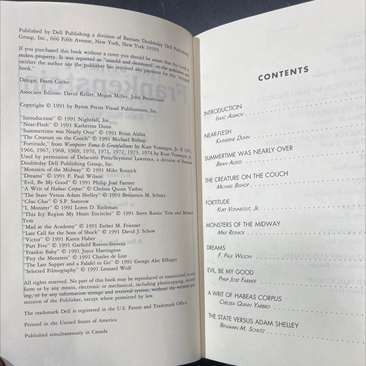 the ultimate frankenstein book, by various, 1991 Hardcover image 3