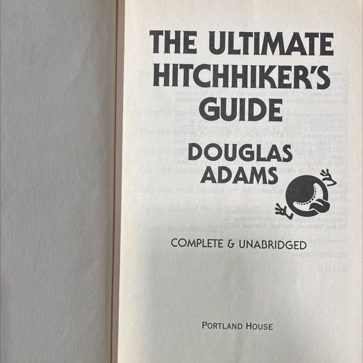 the ultimate hitchhiker's guide book, by douglas adams, 1997 Hardcover image 2