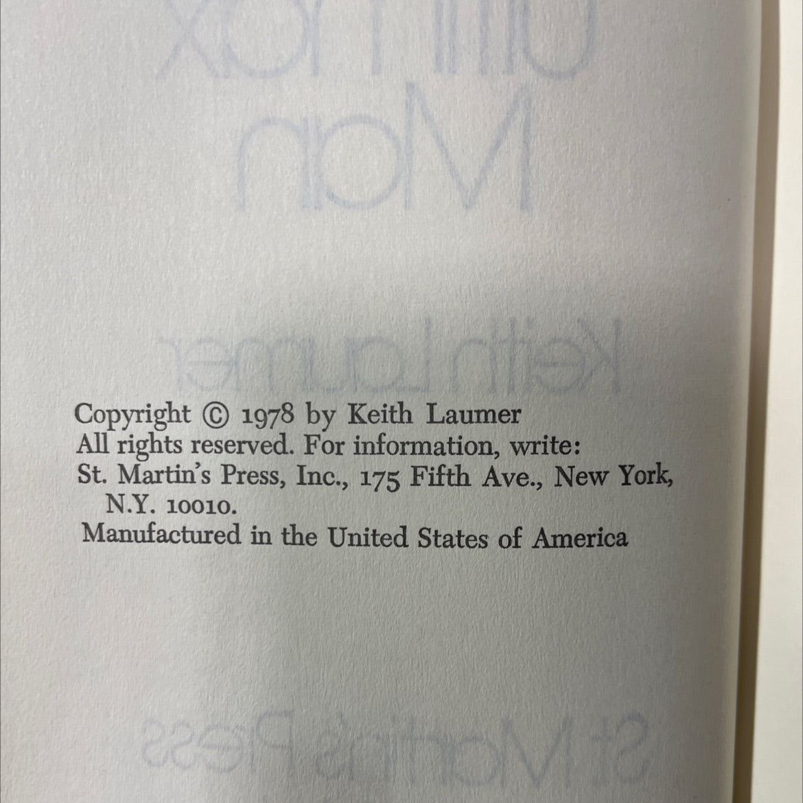 the ultimax man book, by Keith Laumer, 1978 Hardcover image 3