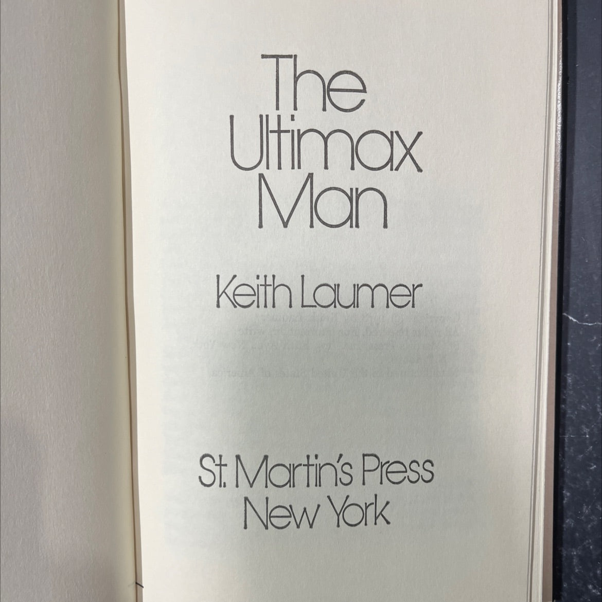 the ultimax man book, by Keith Laumer, 1978 Hardcover image 2
