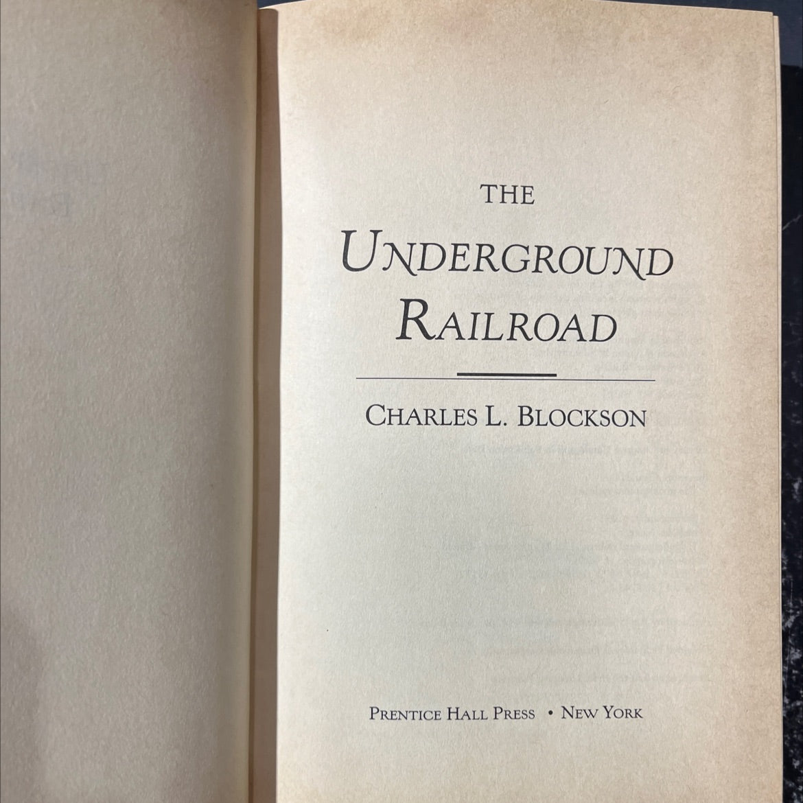 the underground railroad book, by Charles L. Blockson, 1987 Hardcover image 2