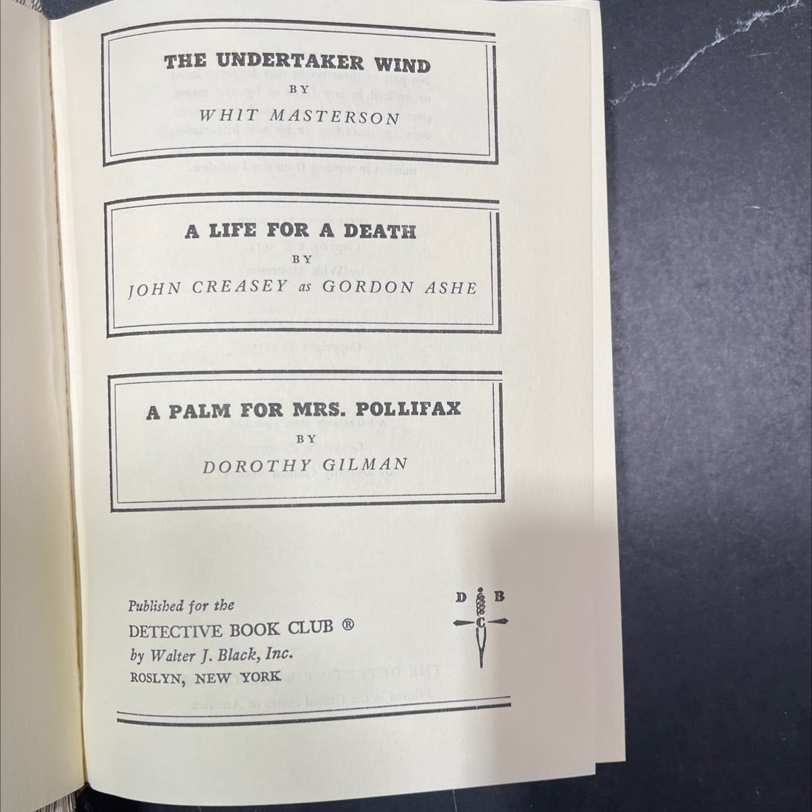 the undertaker wind book, by whit masterson, 1973 Hardcover image 2