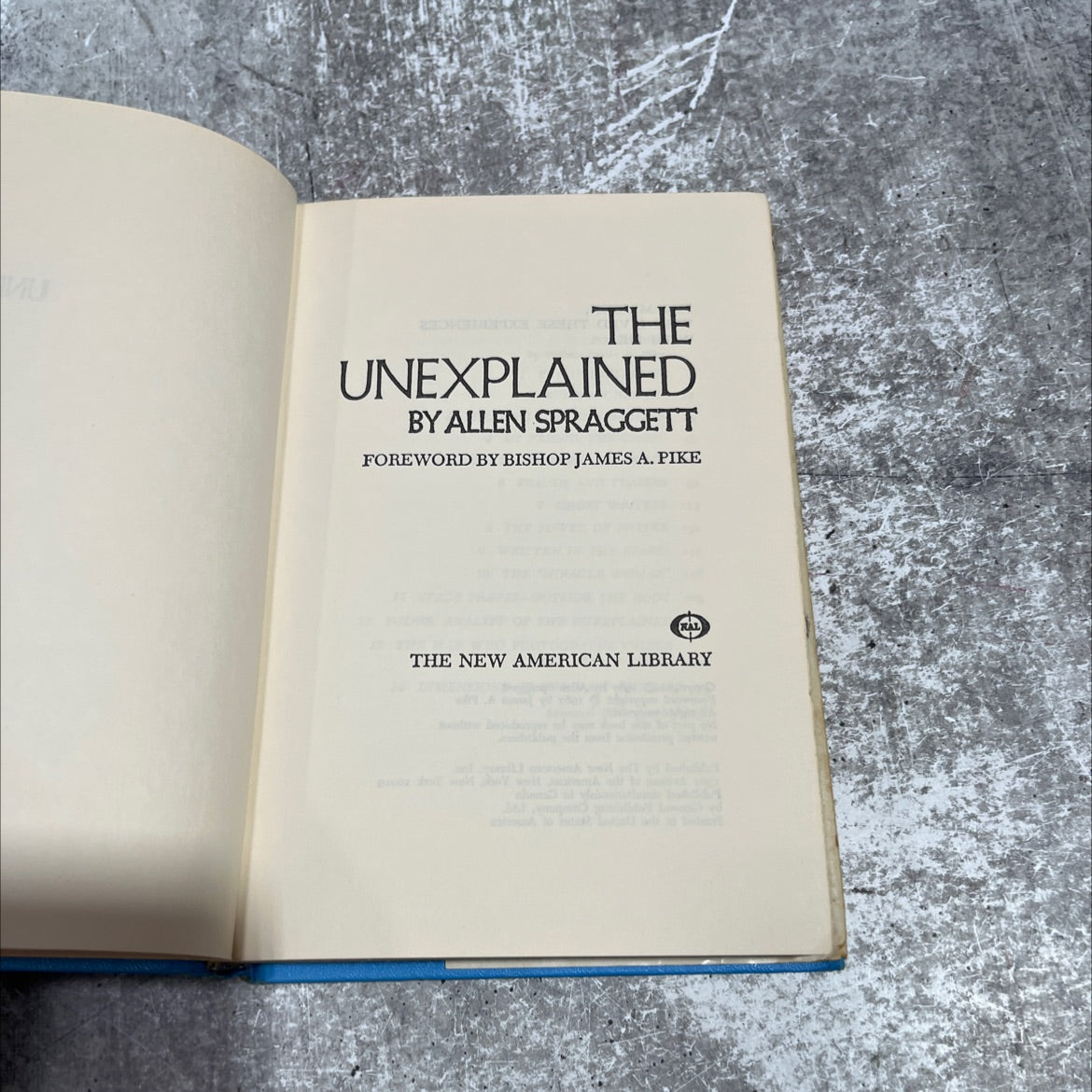 the unexplained book, by allen spraggett, 1967 Hardcover image 2